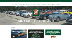 Desktop Screenshot of mgcarclub.nl