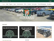 Tablet Screenshot of mgcarclub.nl
